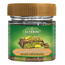 Паста "Dubai Chocolate", ореховая с какао, фисташковым кремом и кадаифом, 200 г