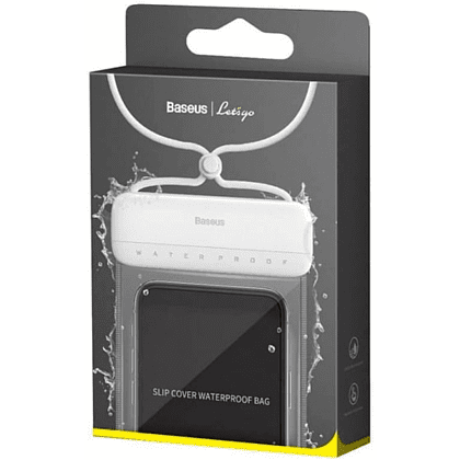Чехол для телефона "Baseus Let''s go Slip Cover Waterproof Bag", водонепроницаемый, прозрачный, серый, желтый - 2