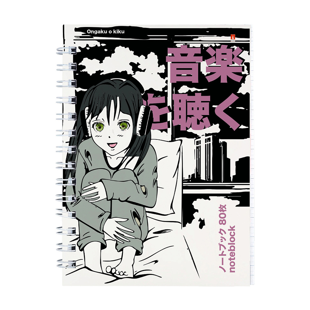 Блокнот "Manga Anime. City", A6, 40 листов, в клетку, ассорти - 4