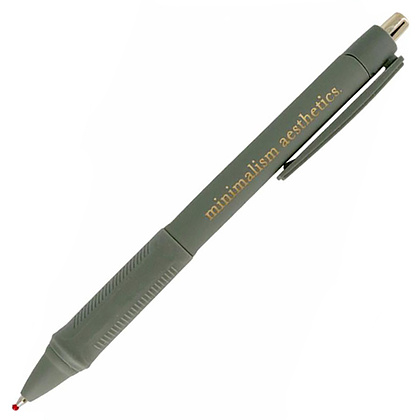 Ручка шариковая "Aesthetics", 0,5 мм, серый, стерж. синий