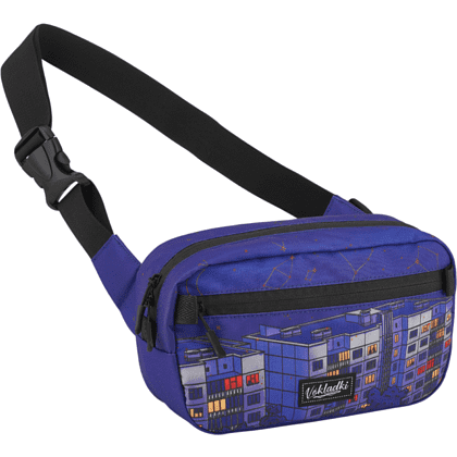 Сумка поясная "Квадро Юго-Запад", синий