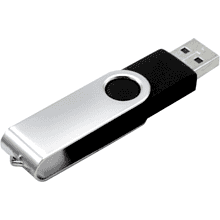 USB Flash 2.0 16 Gb VDF-008, пластик, метал, черный 