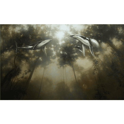 Рюкзак ролл-мини «Воображаемая реальность», Эльмира Мухтарова, текстиль, разноцветный - 2