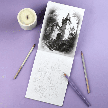 Раскраска "Мои скетчи. Пейзажи" - 4