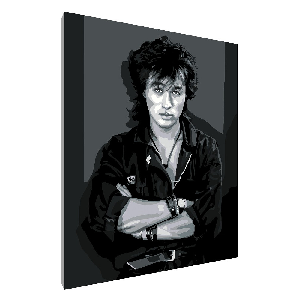 Картина по номерам "Виктор Цой" Картина по номерам "Виктор Цой"