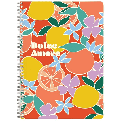 Блокнот "Dolce Amore", А4, 74 листов, линейный, ассорти