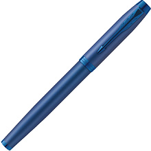 Ручка-роллер Parker "IM Monochrome T328 Blue PVD", 0,5 мм, синий, стерж. черный