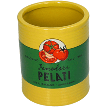 Горшок "Pomodori Pelati", желтый, зеленый