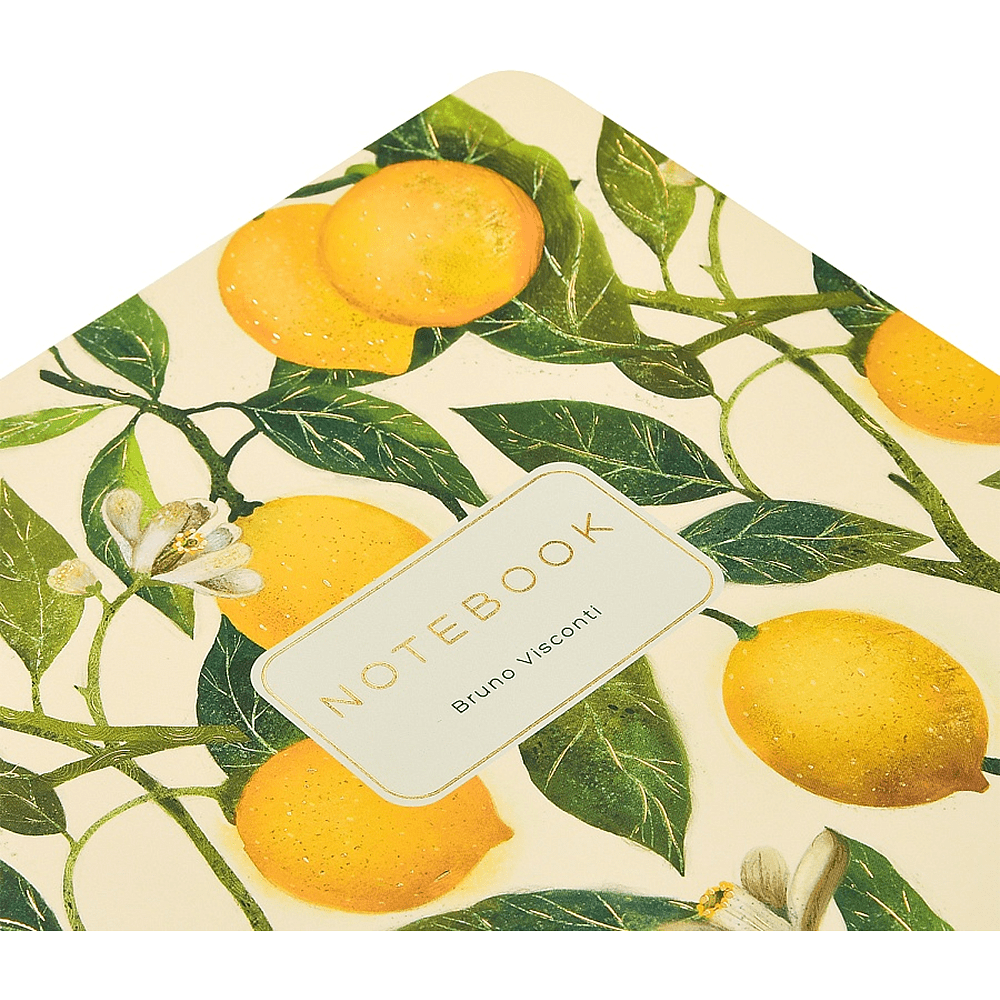 Тетрадь "Flora. Paradise. Lemons", A5, 40 листов, клетка, софт., белый, желтый - 6