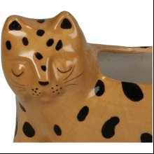 Кашпо "Leopard", керамика, коричневый