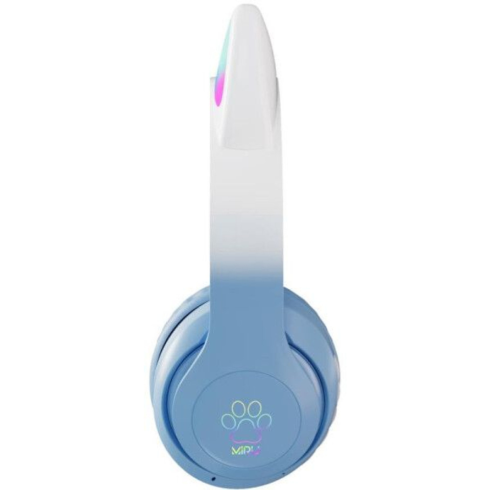 Наушники беспроводные Miru "CAT EP-W10", Bluetooth, голубой  - 3