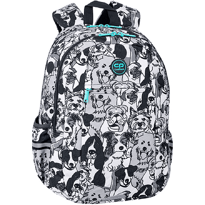 Рюкзак школьный Coolpack "Dogs planet" M, серый, белый