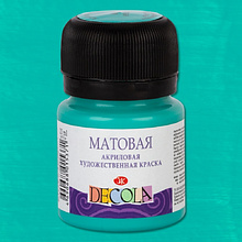 Краска акриловая матовая "Декола", 735 мятная, 20 мл., банка