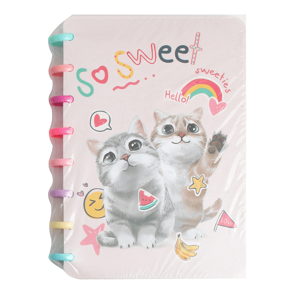 Книга записная "Funny cats", А5, 150х210 мм, 100 листов, в клетку, ассорти - 2