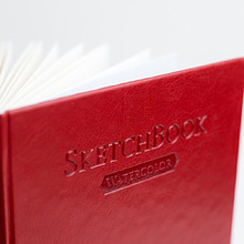 Скетчбук для акварели "Малевичъ", 14.5x21 см, 300 г/м2, 20 листов, красный