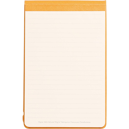 Блокнот "Rhodiarama Webnotepad" на резинке, A5, 96 листов, линейка, оранжевый - 2