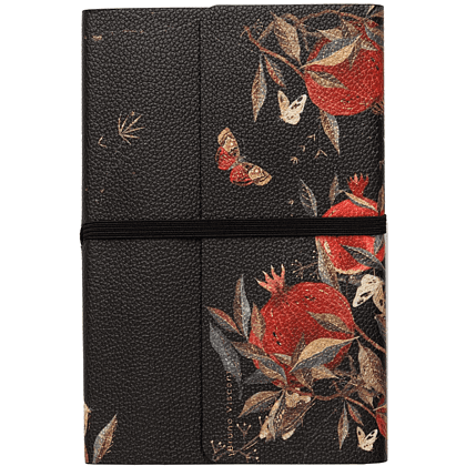 Ежедневник недатированный "Fauna. Гранат", А5, 192 страниц, линейка, черный, красный - 2