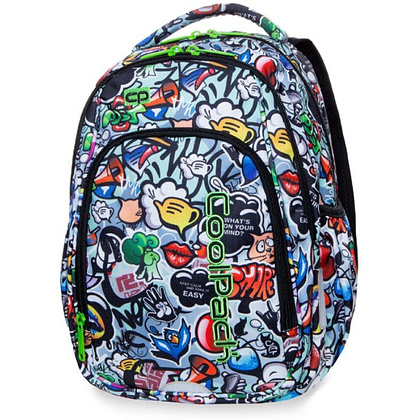 Рюкзак школьный CoolPack "Graffiti", S, разноцветный