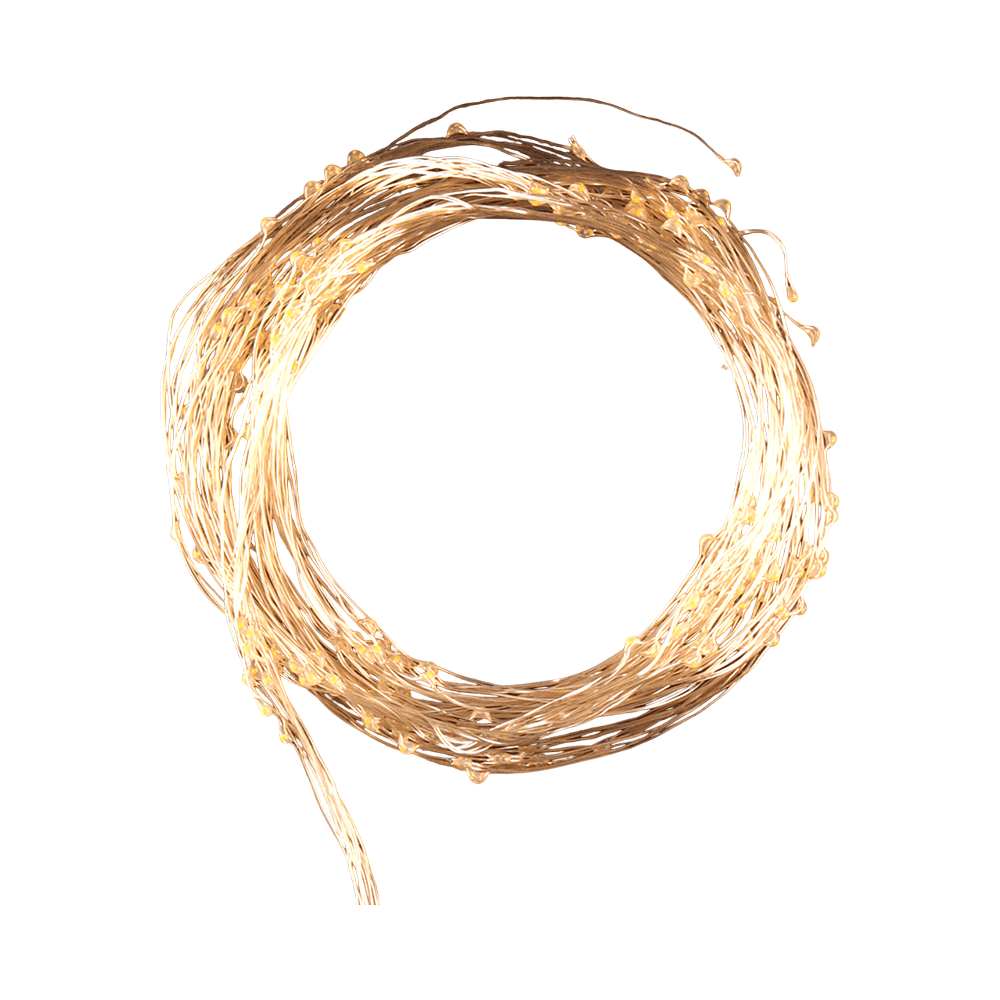 Гирлянда электрическая LED "Занавес. Роса", тепло-белый