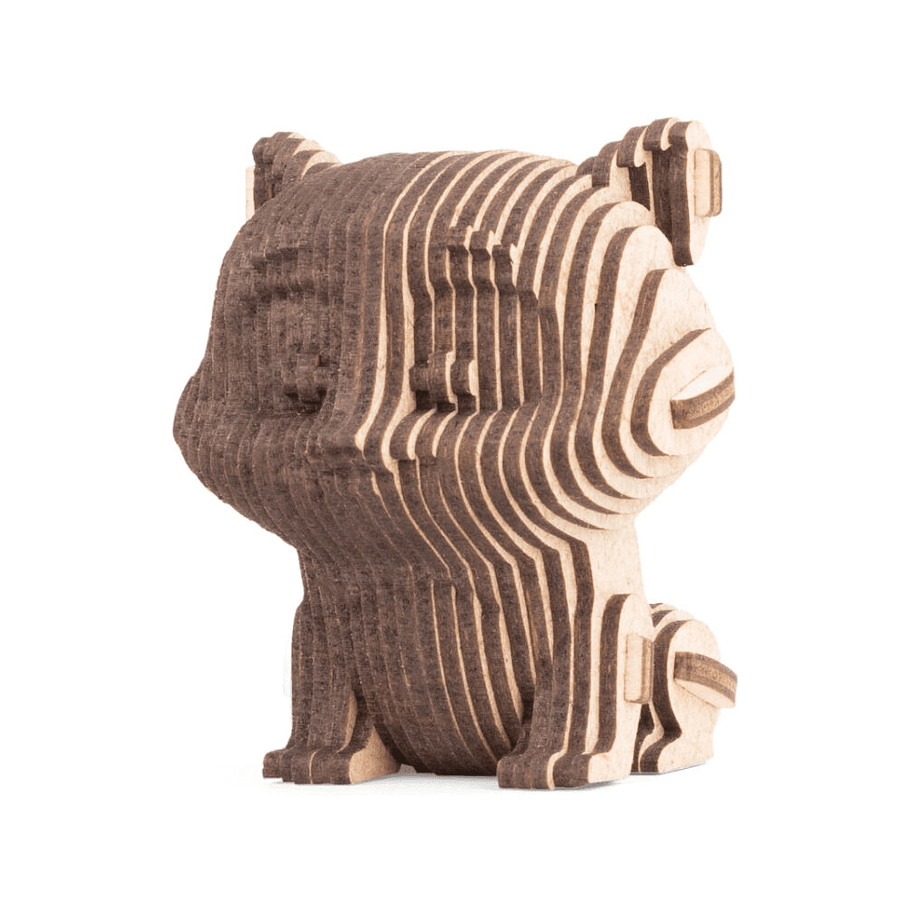 Конструктор 3D мини "Кошечка", деревянный