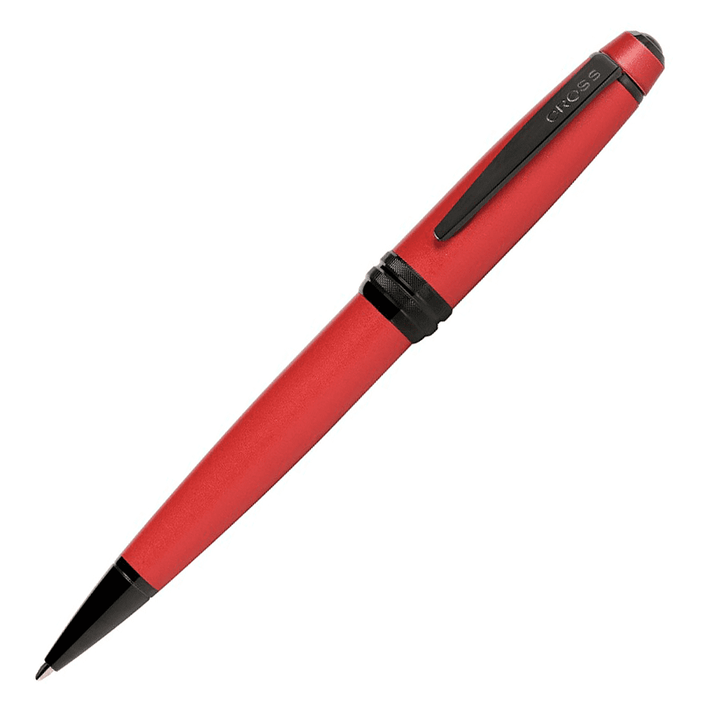 Ручка шариковая автоматическая Cross "Bailey Blue Lacquer", 0,7 мм, красный, черный, стерж. черный