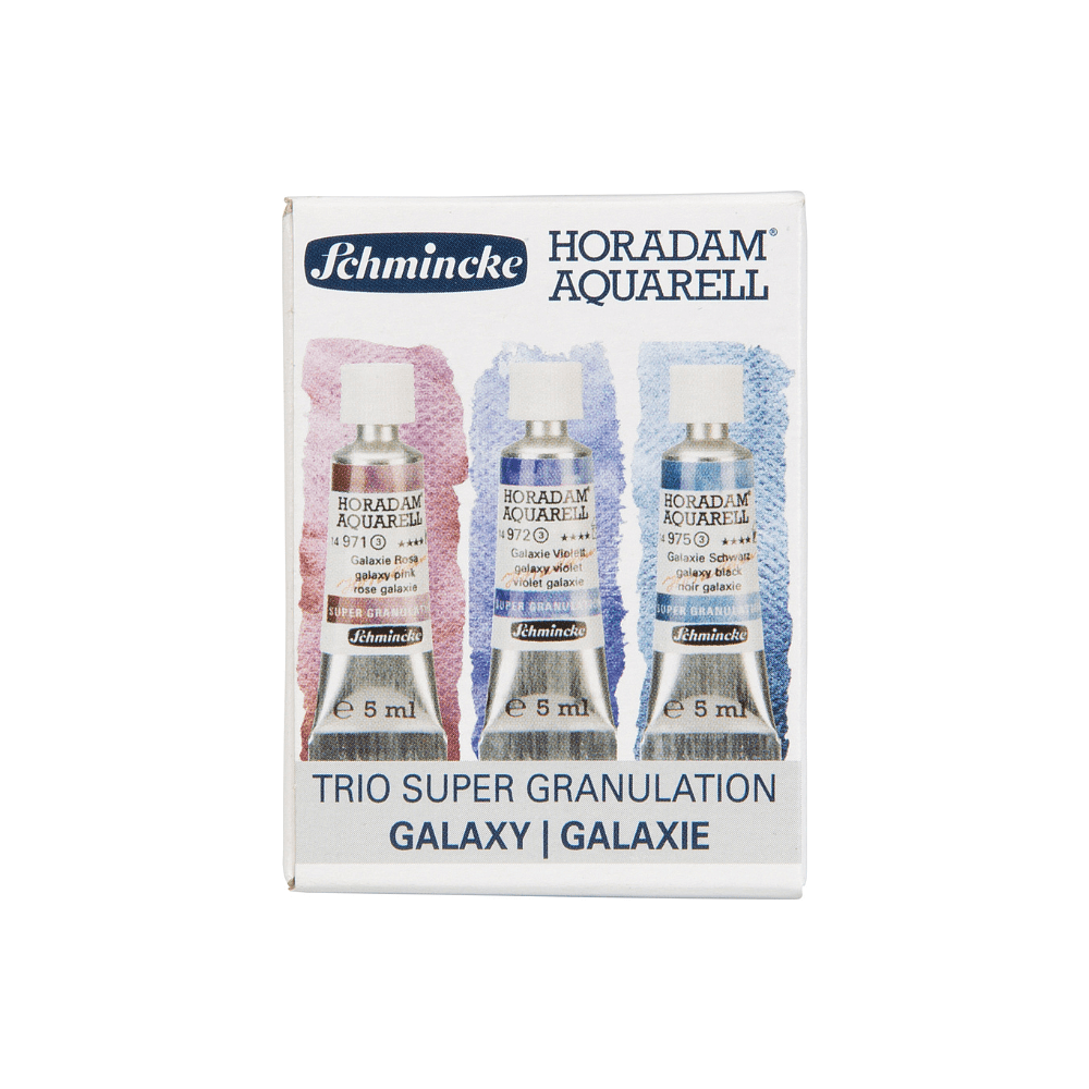 Краски акварельные "Schmincke. Horadam Super granulation set. Galaxy", набор 3 цвета, 5 мл, тубы