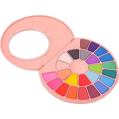 Набор красок акварельных "Himi Miya", 24 цветов, кюветы, розовый футляр - 2