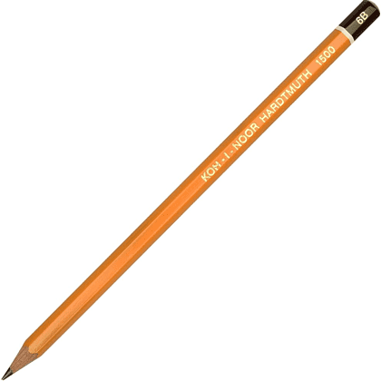 Карандаш чернографитный "Koh-I-Noor 1500", 6B