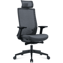 Кресло для руководителя SitZone "CH-312А", ткань, пластик, черный