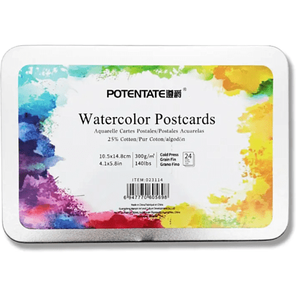 Открытки для акварели "Potentate", 24 листа