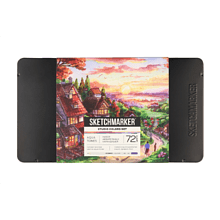 Набор карандашей акварельных "Sketchmarker Студия", 72 цвета, в металлической коробке