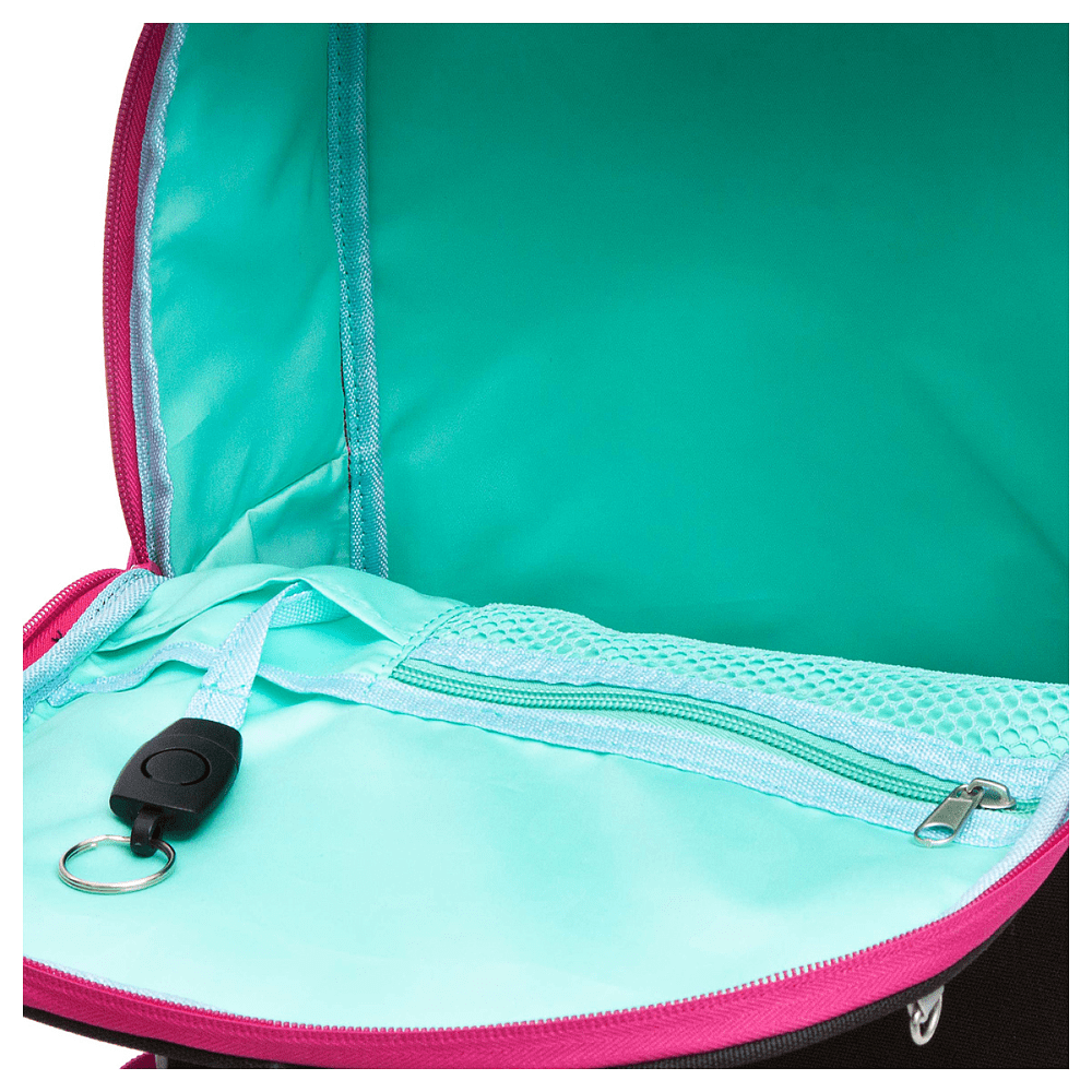Рюкзак школьный "Greezly", с карманом для ноутбука, черный, розовый - 10