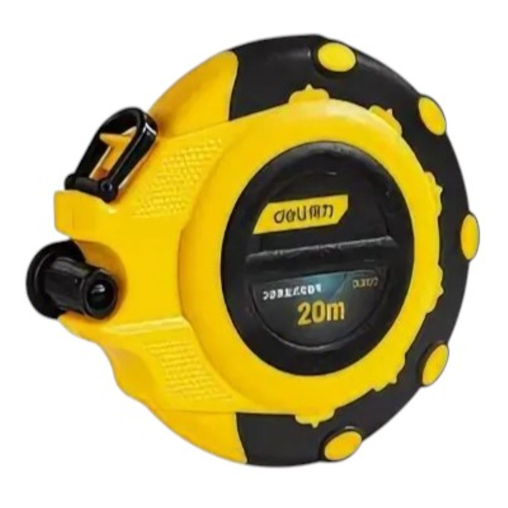 Рулетка "Deli 9920", 20 м, желтый, черный