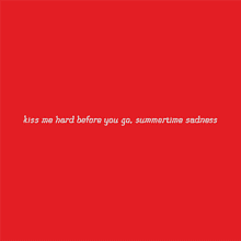 Термокружка "Summertime sadness", soft touch, красный