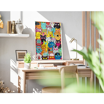 Картина по номерам "Граффити коты" - 5