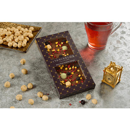 Шоколад молочный с украшением "Манго, Фундук, Лайм", 80 гр - 4