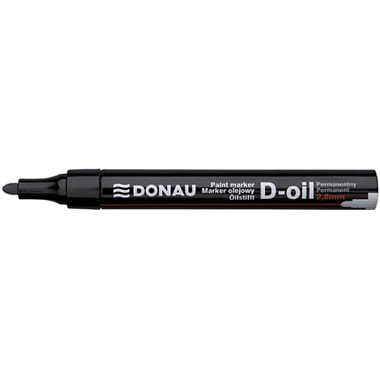 Маркер перманентный на нитрокраске "Donau D-Oil", черный - 2