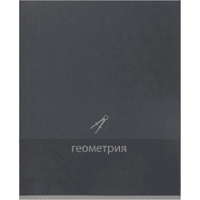 Тетрадь предметная "Геометрия. Pictogram", А5, 48 листов, клетка, темно-серый