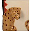 Ваза керамическая "Leopard", 13.5х10.2х23.2 см, разноцветный - 3
