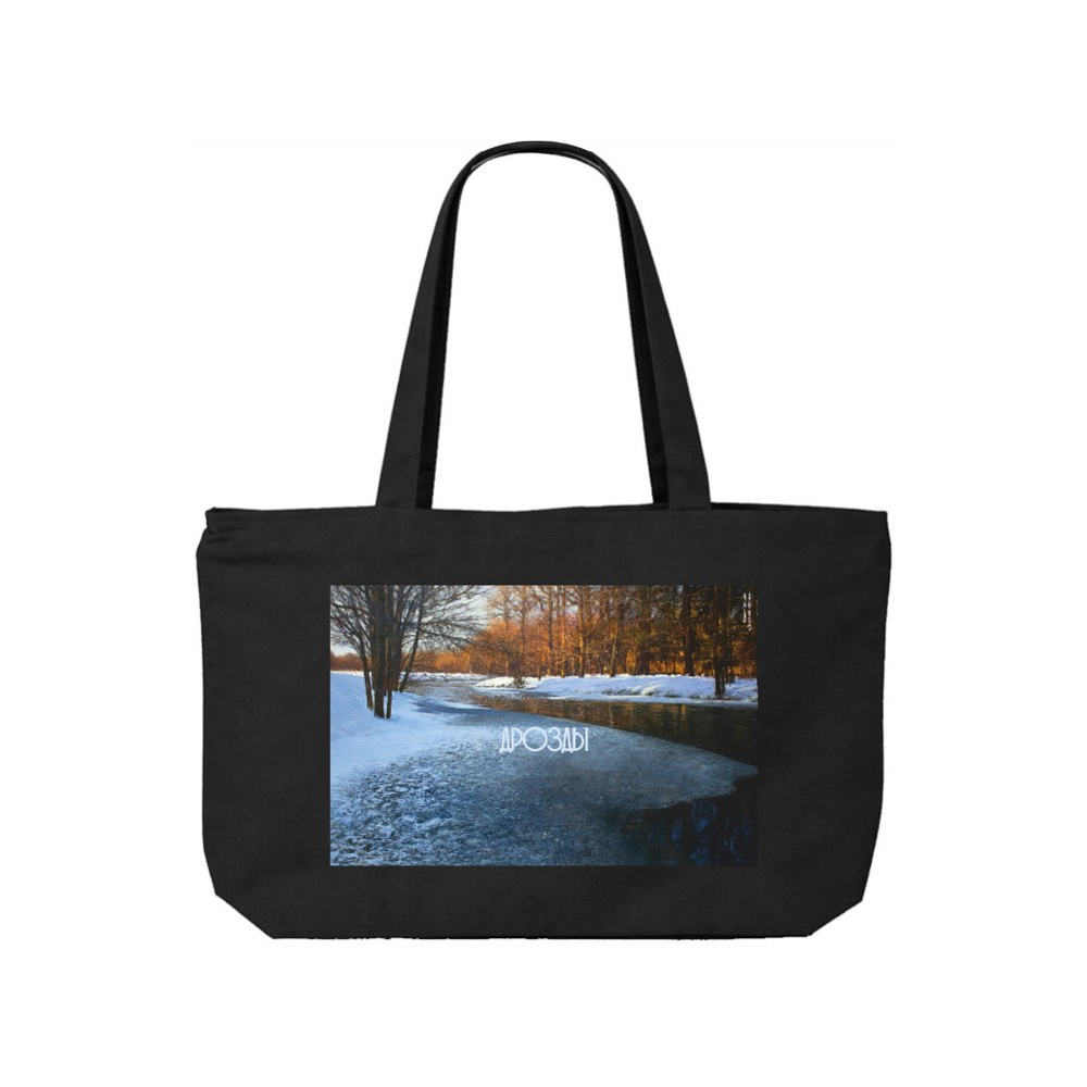  Сумка на молнии «Дыхание весны», Вадим Богдан, 340 г/м2, черная