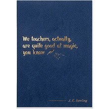 Открытка дизайнерская "We teachers, actually, are quite good at magic, you know. J. K. Rowling", 148x105 мм 