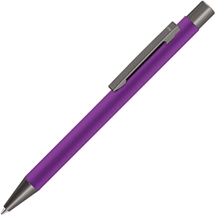 Ручка шариковая автоматическая "Straight Gum CP", 1,0 мм, фиолетовый, антрацит, стерж. синий