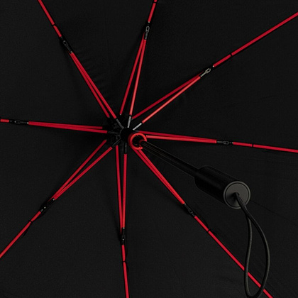Зонт-трость "ST-12-RED", черный, красный - 2