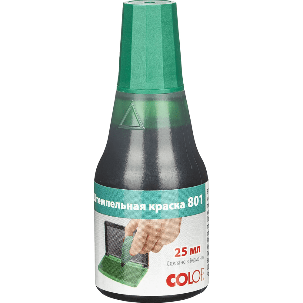 Краска штемпельная "Colop", 25 мл, зеленый