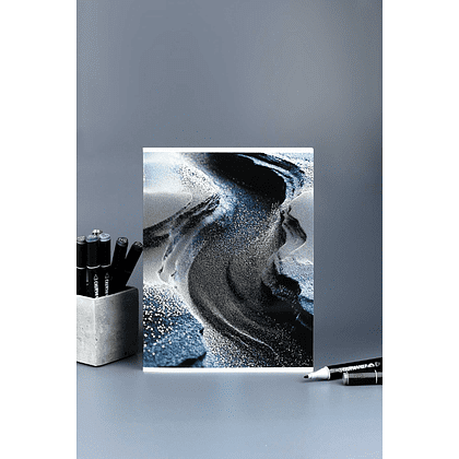 Тетрадь "Мерцание", А4, 80 листов, серый - 8