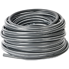 Шланг поливочный армированный четырёхслойный Deli GS EDL8072-30, 1/2", ПВХ, 30 м, серый