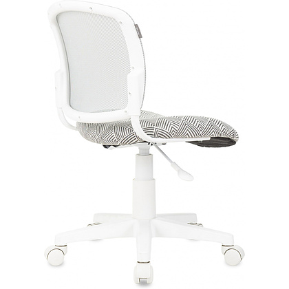 Кресло детское Бюрократ CH-W296NX, сетка/ткань, светло-серый - 4