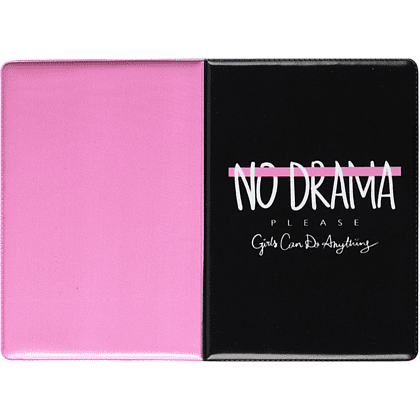 Обложка для паспорта "No Drama", черный - 4