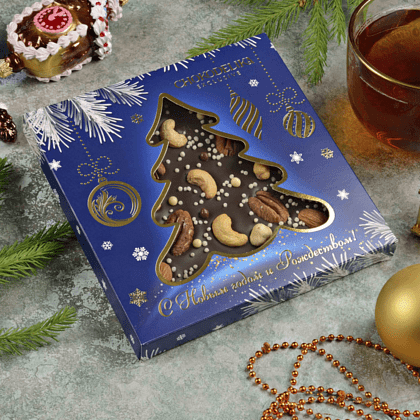 Шоколад темный "Космический сюрприз", 150 г, новогодняя упаковка - 3