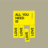 Футболка оверсайз «All you need is love», унисекс, оливковый, M-L - 2